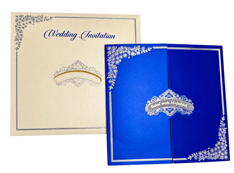 Wedding invitation design TC-012 — Gold & ornament