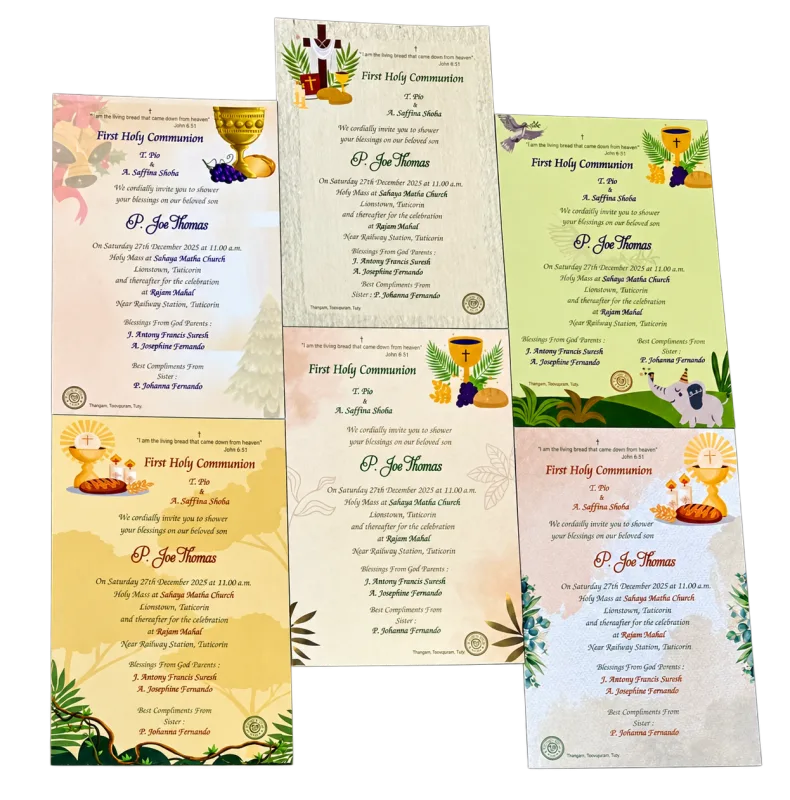 Wedding invitation design TC-021 — Colour & celebration