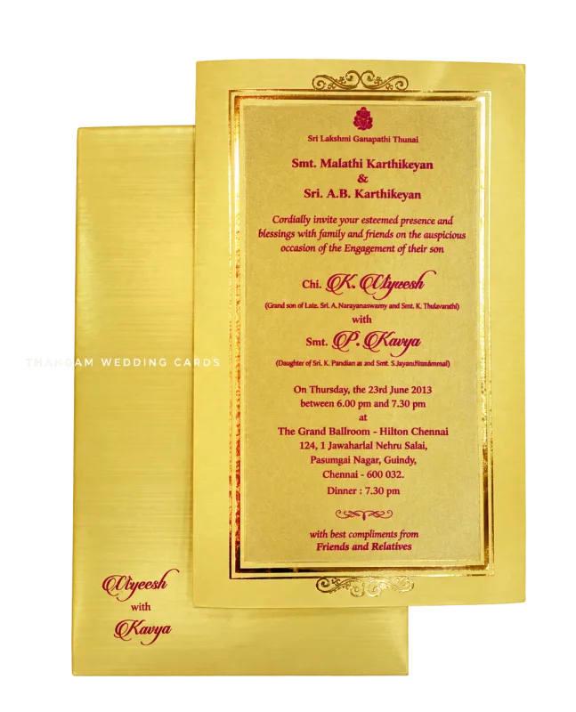 Thangam original wedding card collection — LEG-6061219